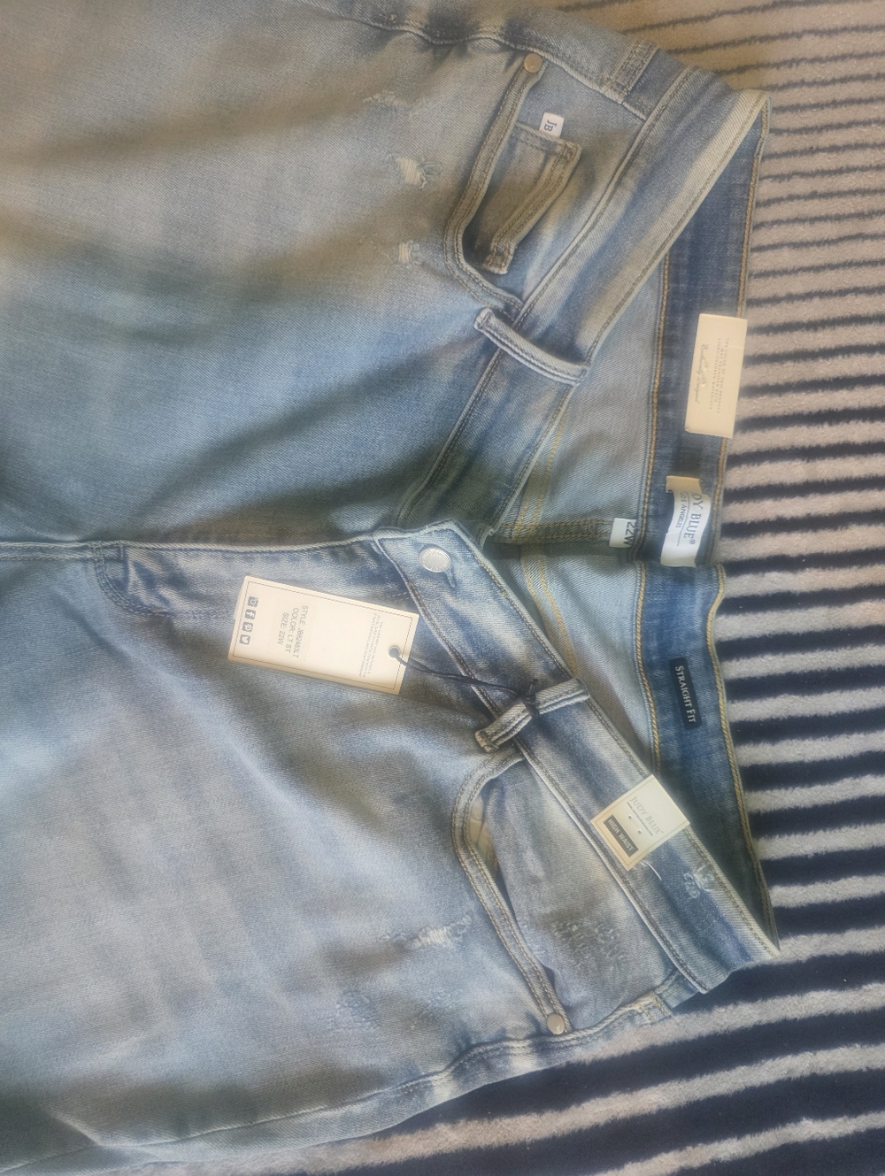Judy Blue 22W Faded Raw Hem High Waist Blue Jeans - Picture 10 of 14